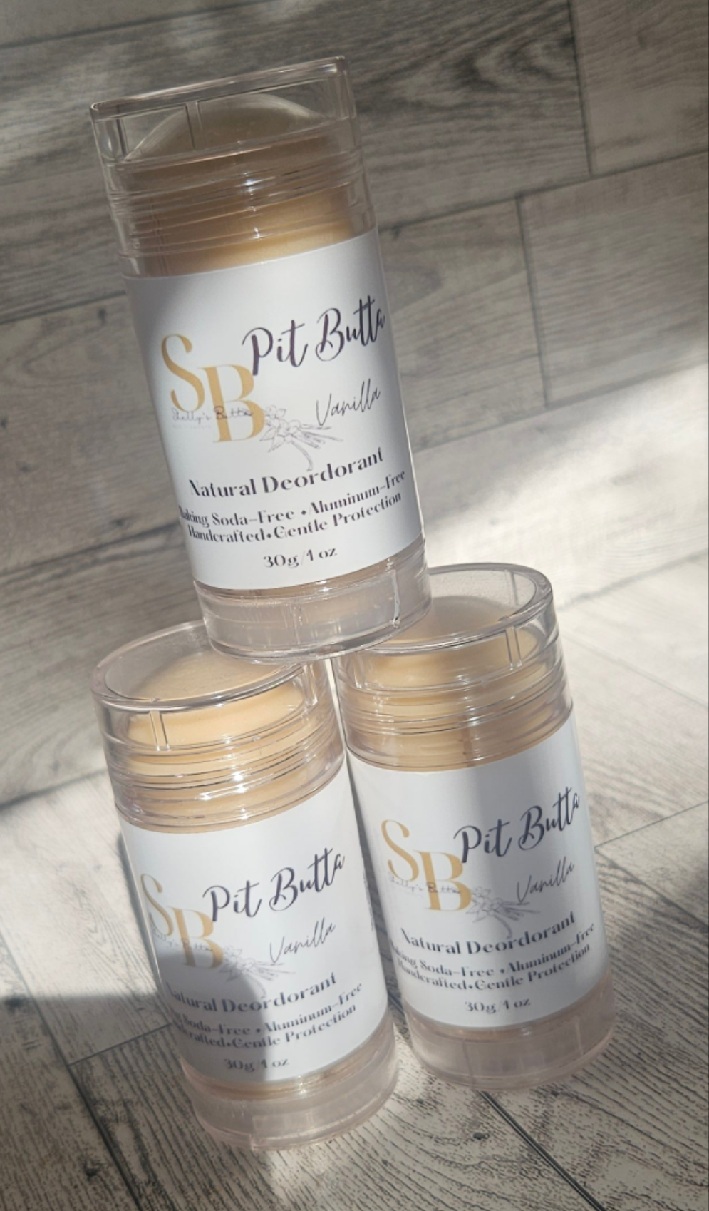 ✨ Pit Butta – Vanilla ✨
Natural Deodorant | Aluminum-Free | Vegan | Handmade Underarm Care