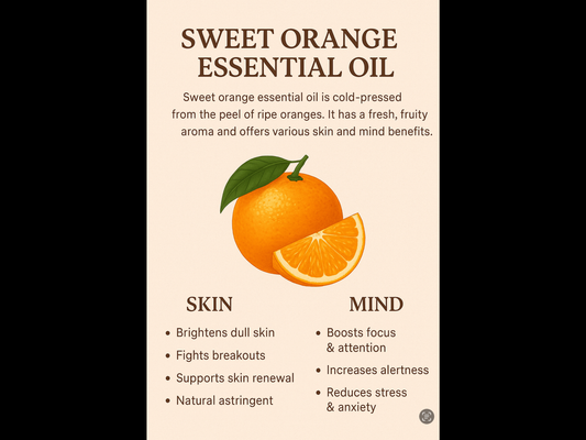 The Sweet Secret to Radiant Skin: Benefits of Sweet Orange Essential Oil