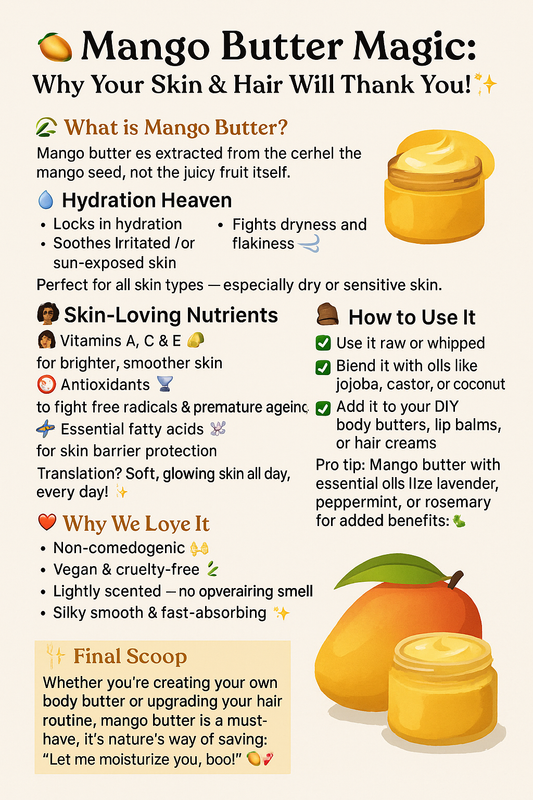 🥭 Mango Butter Magic: Why Your Skin & Hair Will Thank You! ✨