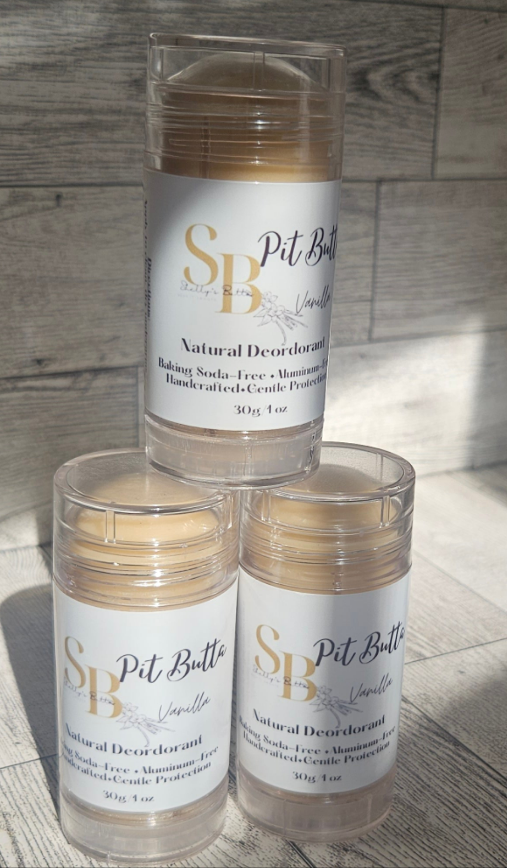 ✨ Pit Butta – Vanilla ✨
Natural Deodorant | Aluminum-Free | Vegan | Handmade Underarm Care