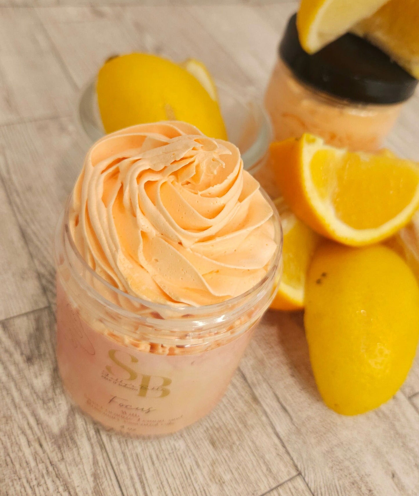 Focus Whipped Shea and Mango Butter with Sweet Orange, Lemon, and Rosemary Oils