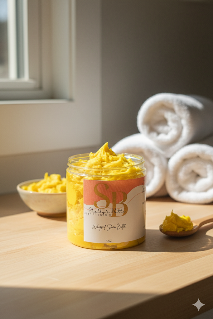 Whipped Shea Butter – 100% Natural Moisture for Skin & Hair | Shelly’s Butta 4 oz