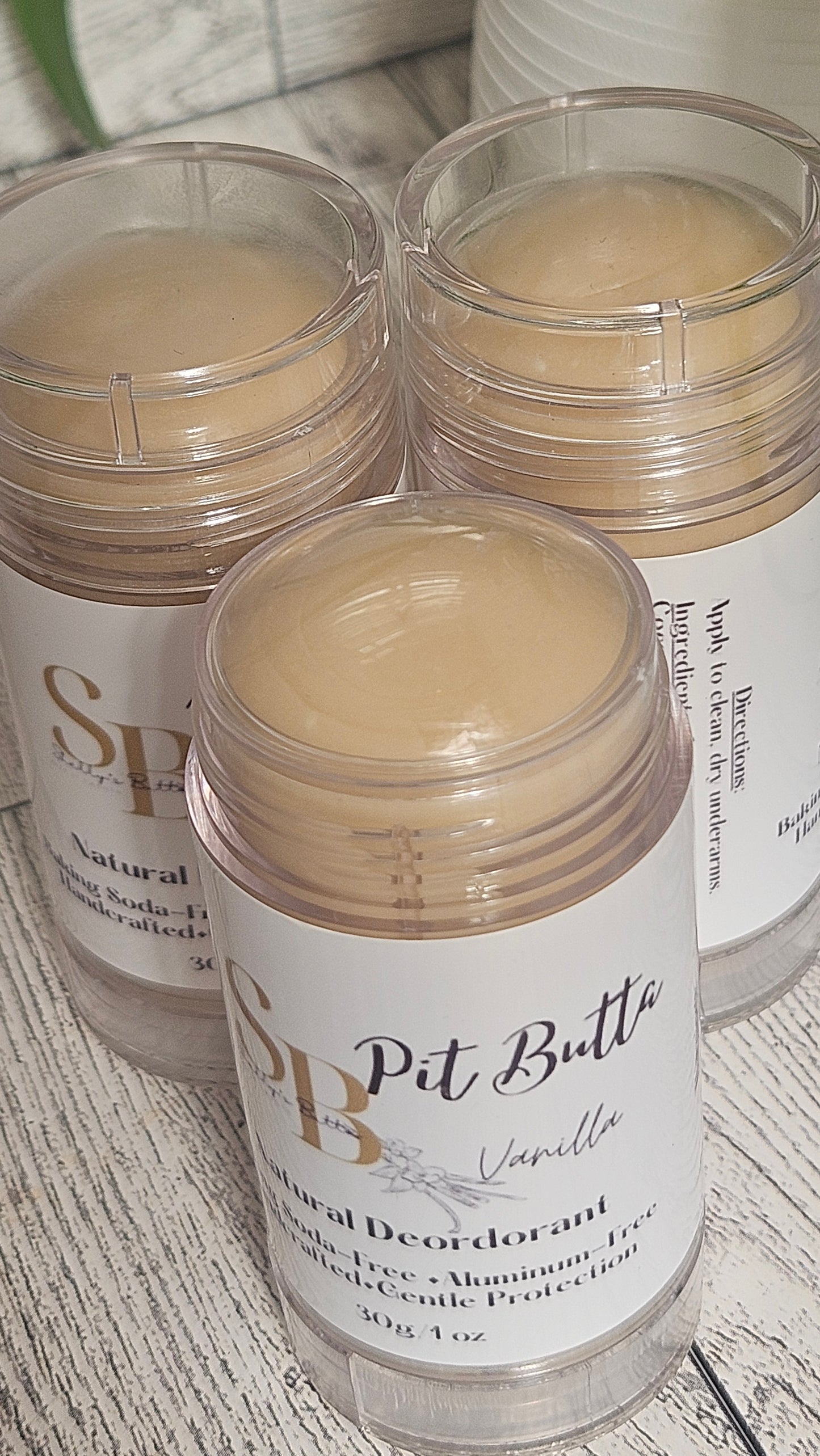 ✨ Pit Butta – Vanilla ✨
Natural Deodorant | Aluminum-Free | Vegan | Handmade Underarm Care